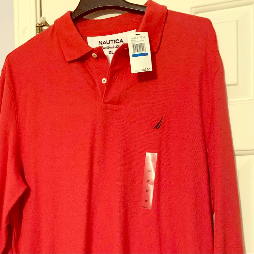 NAUTICA Long-Sleeve Polo Style shirt